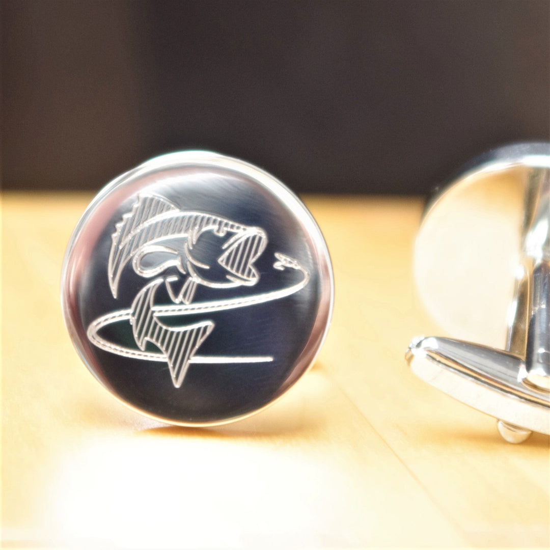 Cufflink Man Cufflinks - Personalised Bespoke Engraved Cufflinks - Any Design Engraved onto Cufflinks