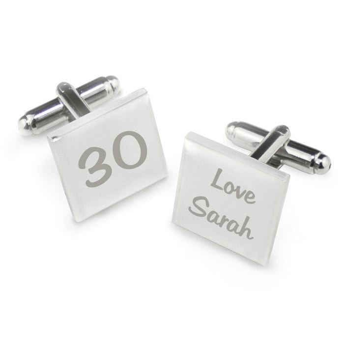 Cufflink Man Cufflinks - Personalised Birthday Cufflinks - Personalised & Engraved