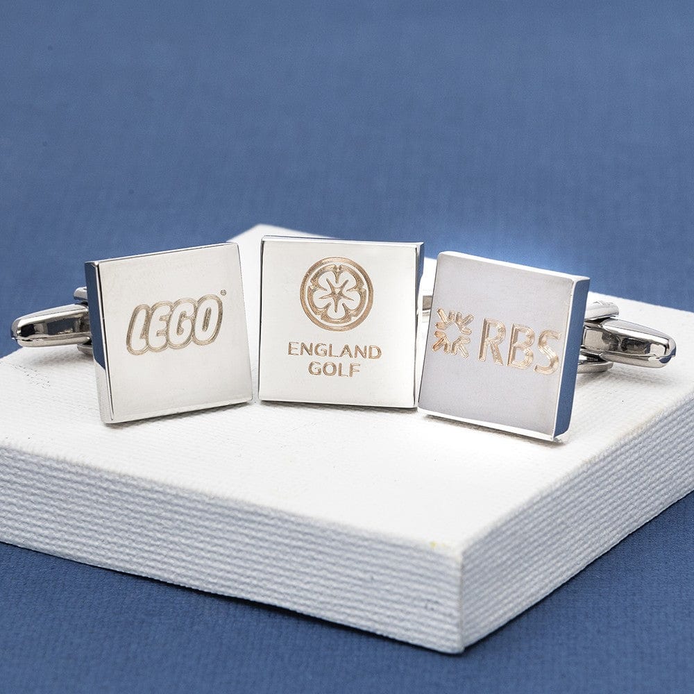 Cufflink Man Cufflinks - Personalised Engraved Image Cufflinks - Personalised With different Shape options