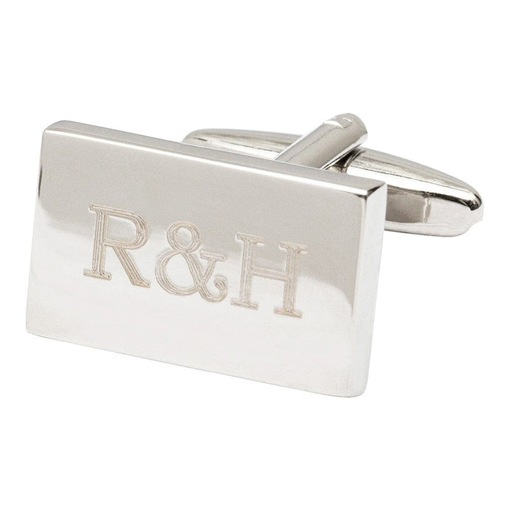 Cufflink Man Cufflinks - Personalised Engraved Wedding Cufflinks With Initials and Date