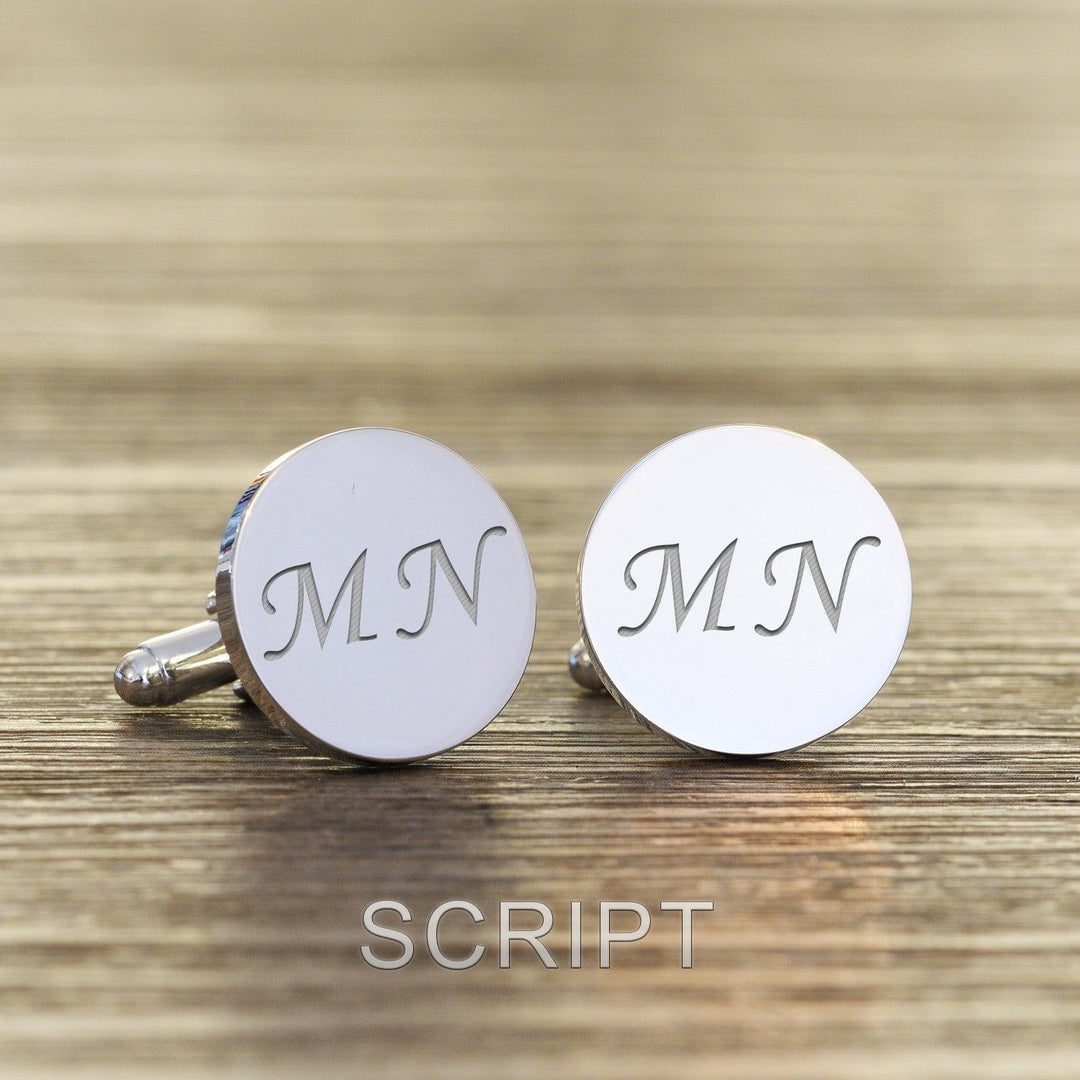 Cufflink Man Cufflinks - Personalised Hidden Message & Initials Engraved Cufflinks