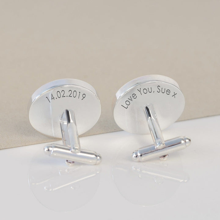 Cufflink Man Cufflinks - Personalised Hidden Message & Initials Engraved Cufflinks