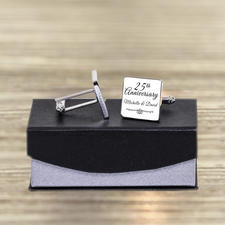 Cufflink Man Cufflinks - Personalised Personalised Anniversary Calendar Cufflinks