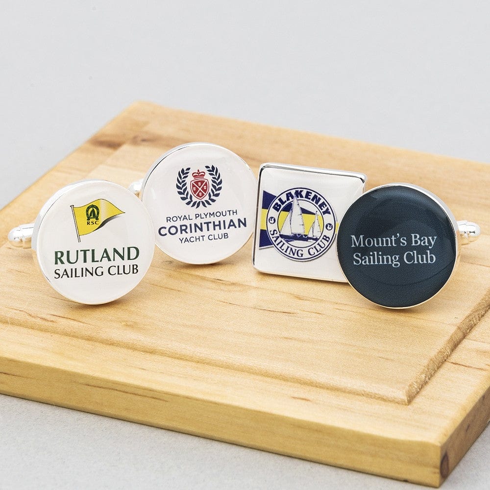 Cufflink Man Cufflinks - Personalised Personalised Cricket Club Cufflinks with Club Logo or Crest