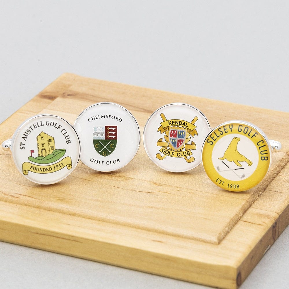 Cufflink Man Cufflinks - Personalised Personalised Cricket Club Cufflinks with Club Logo or Crest