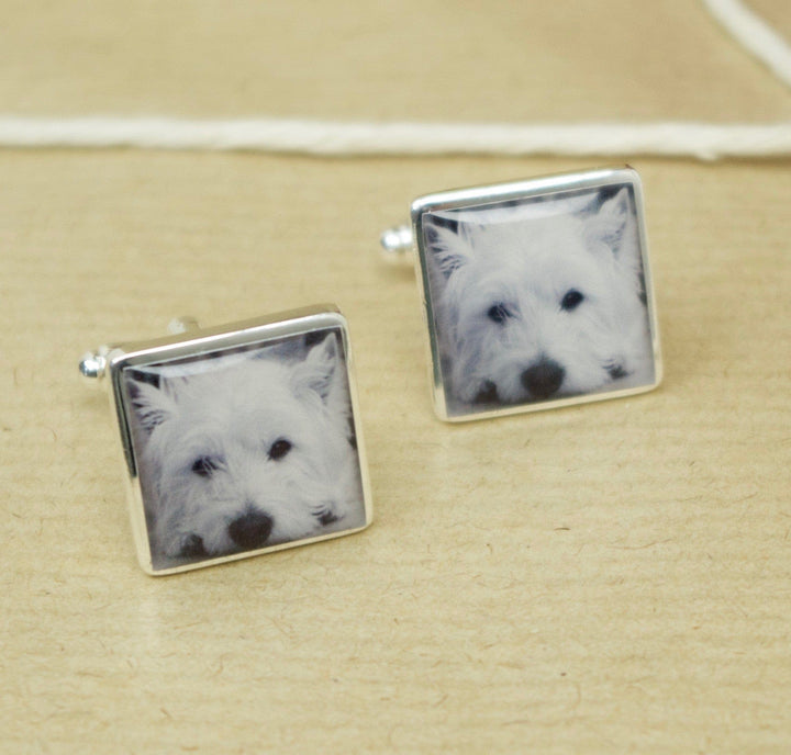 Cufflink Man Cufflinks - Personalised Personalised Dog Photo Cufflinks - Any Pet Photo Cufflinks