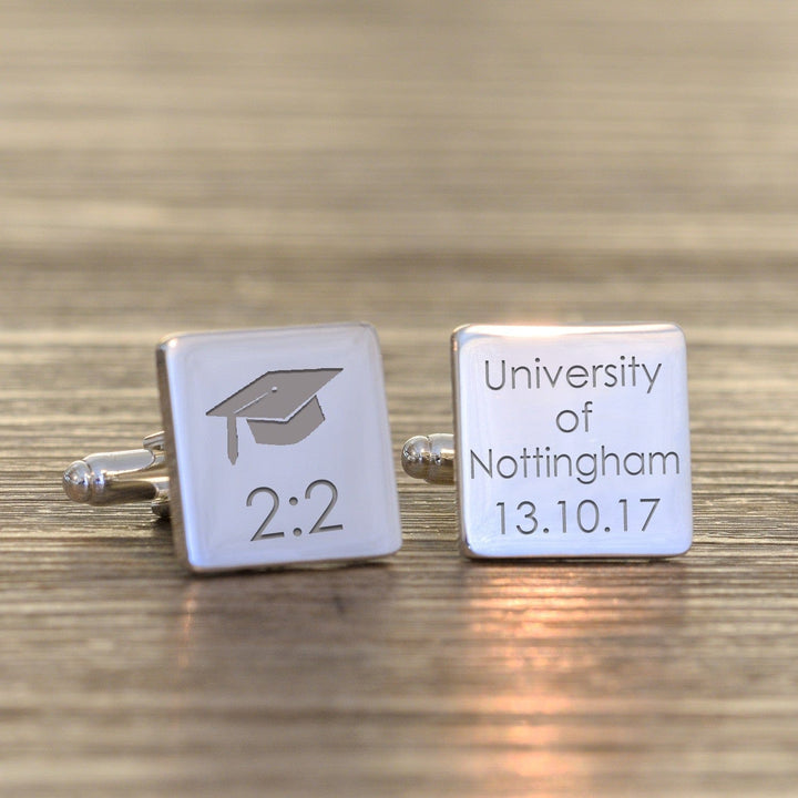 Cufflink Man Cufflinks - Personalised Personalised Engraved Degree Graduation Cufflinks