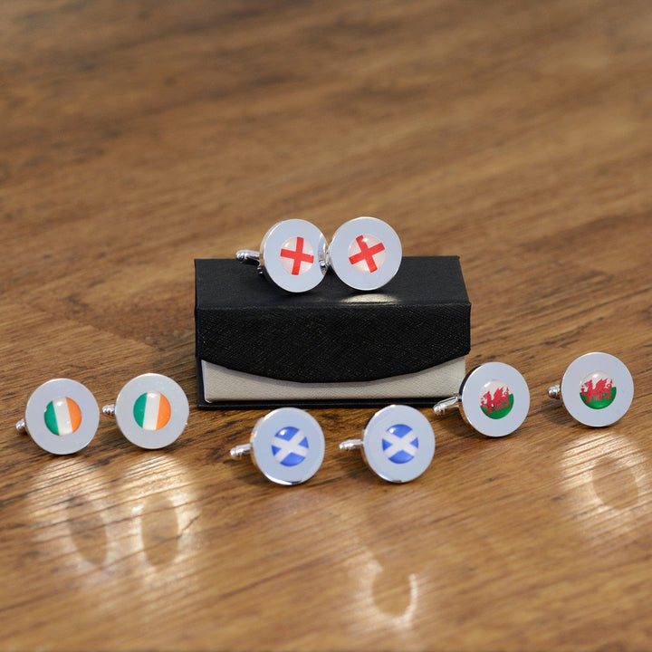 Cufflink Man Cufflinks - Personalised Personalised Engraved Irish Flag Cufflinks