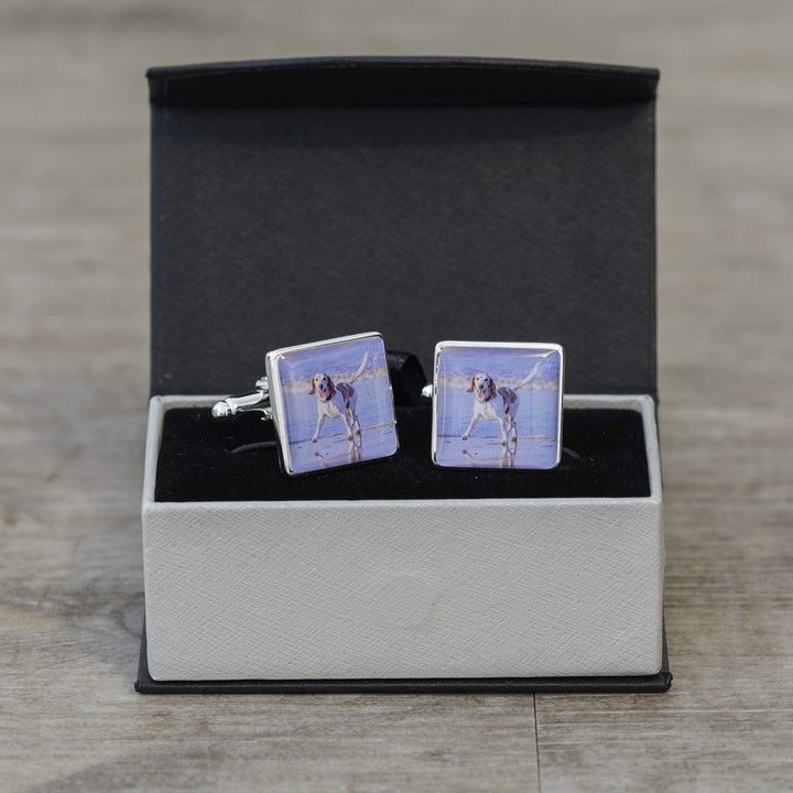 Cufflink Man Cufflinks - Personalised Photo Cufflinks - Any Photo Square Cufflinks