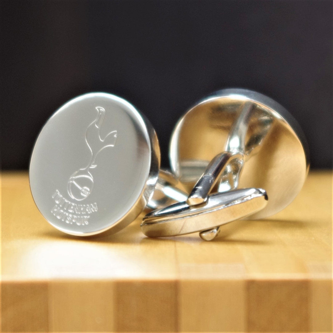 Cufflink Man Cufflinks - Personalised Round Cufflinks Engraved With Any Design