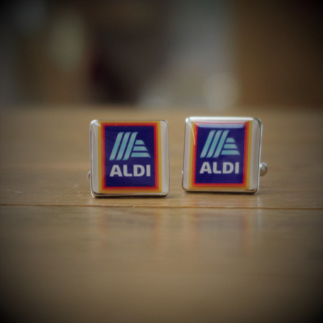 Cufflink Man Cufflinks - Personalised Square Custom Logo Cufflinks - Brand Logo Cufflinks