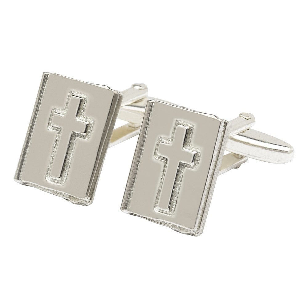 Cufflink Man Cufflinks Pewter Bible Cufflinks