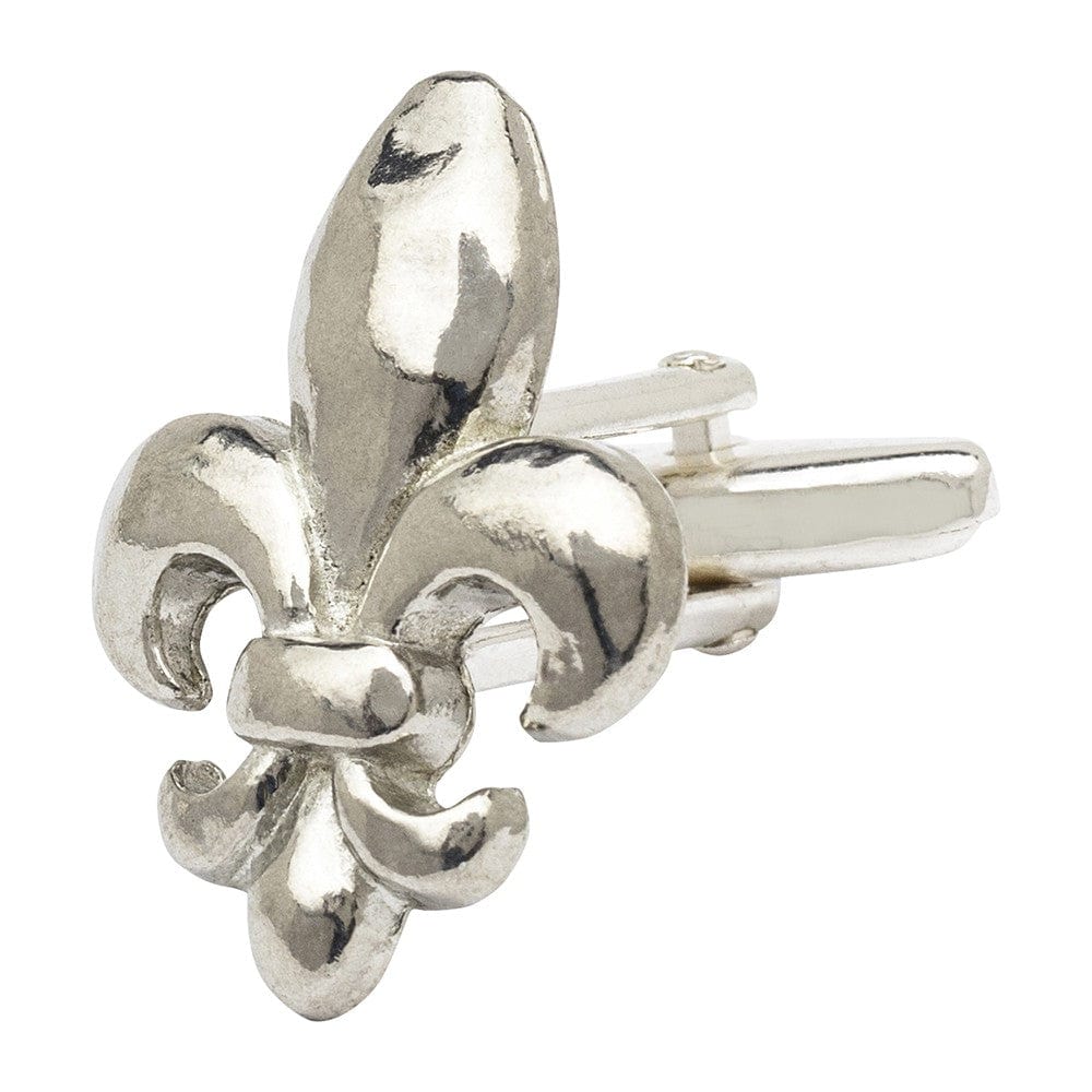 Cufflink Man Cufflinks Pewter Fleur De Lis Cufflinks