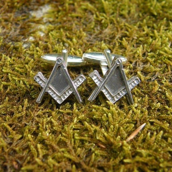 Cufflink Man Cufflinks Pewter Masonic Cufflinks