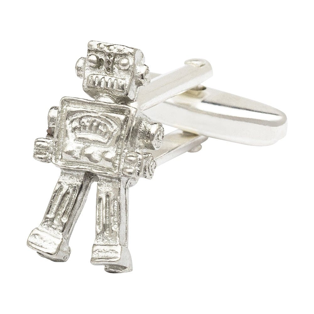 Cufflink Man Cufflinks Pewter Robot Cufflinks