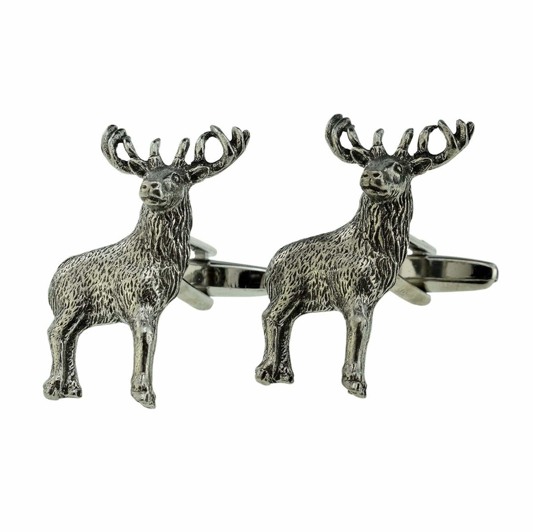 Cufflink Man Cufflinks Pewter Stag Cufflinks