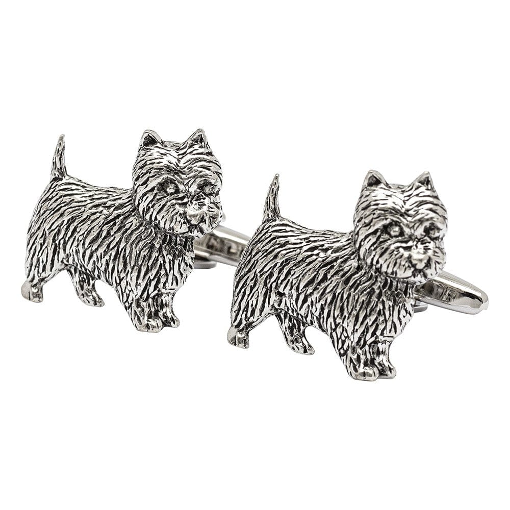 Cufflink Man Cufflinks Pewter West Highland White Terrier Cufflinks