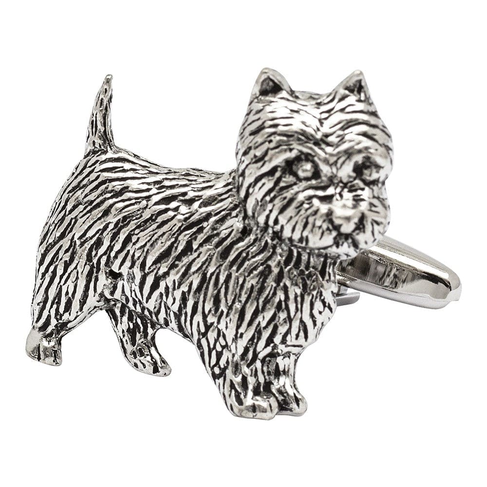 Cufflink Man Cufflinks Pewter West Highland White Terrier Cufflinks