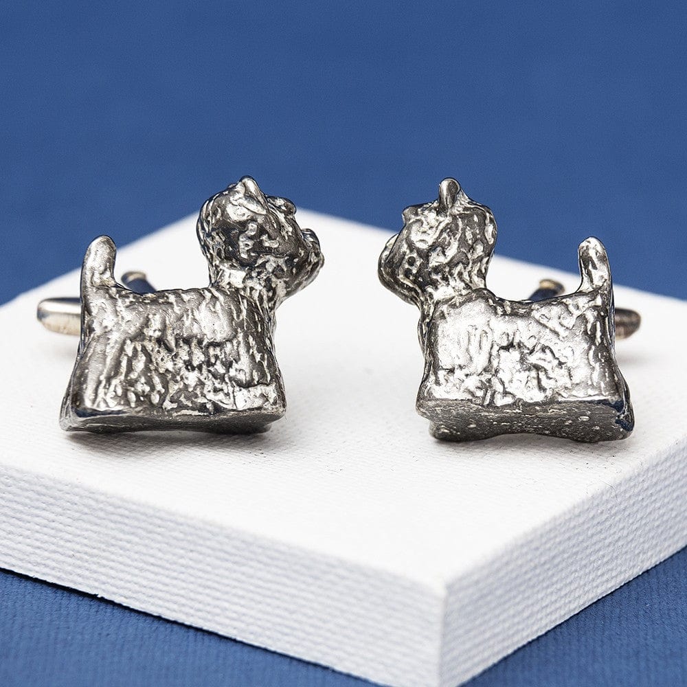 Cufflink Man Cufflinks Pewter West Highland White Terrier Dog Cufflinks