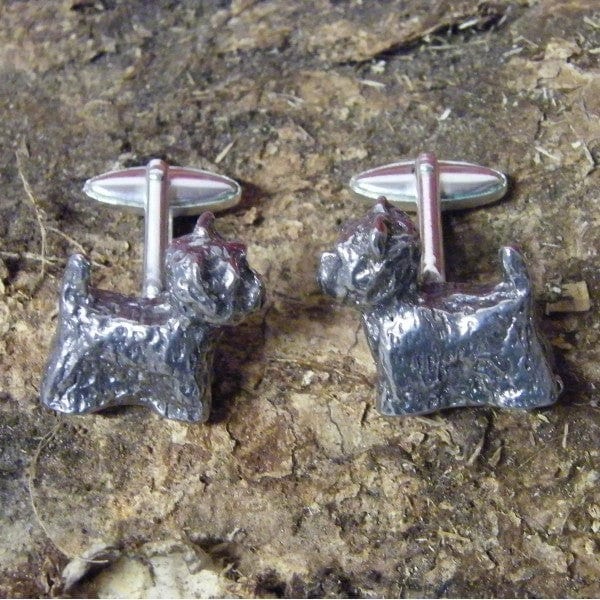 Cufflink Man Cufflinks Pewter West Highland White Terrier Dog Cufflinks