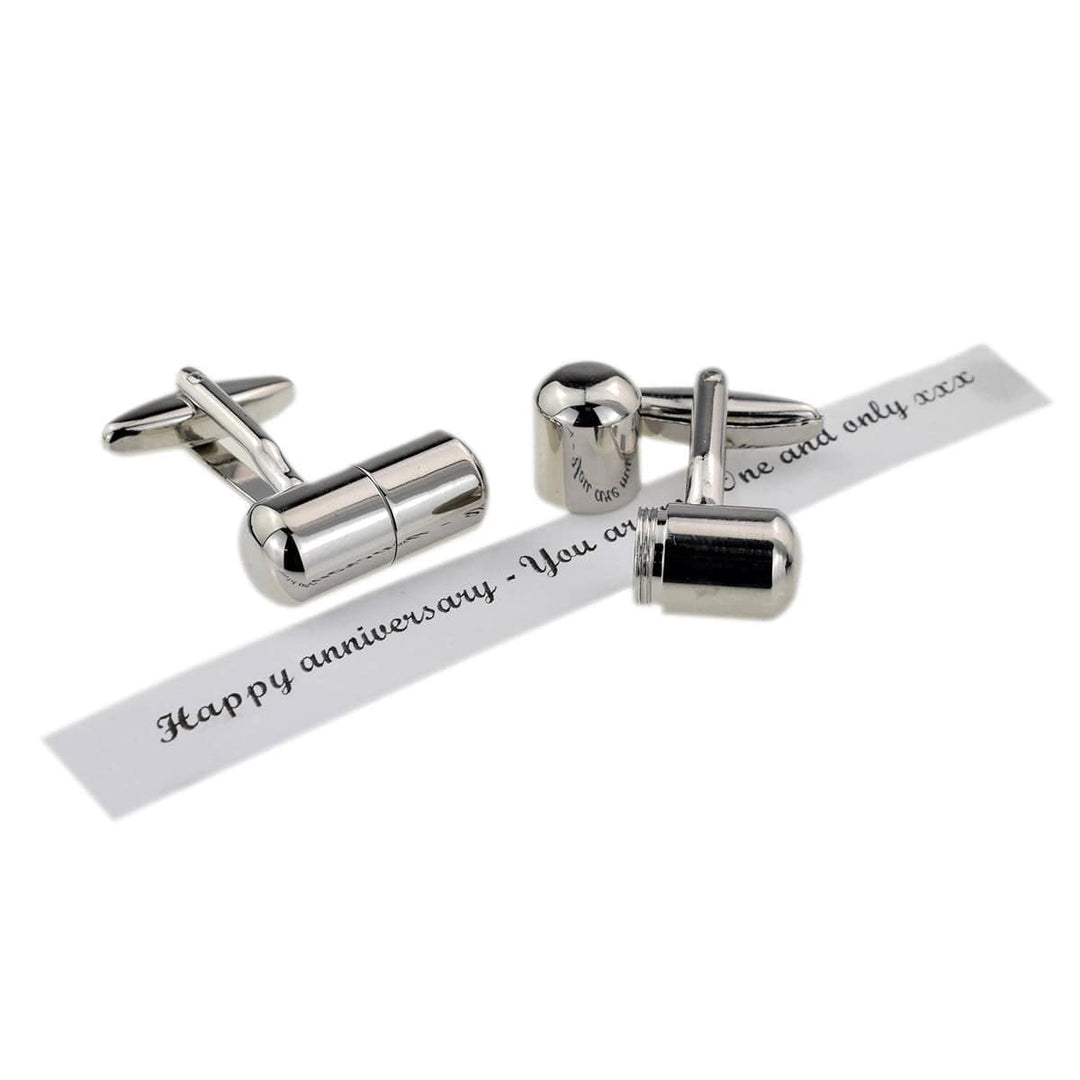 Cufflink Man Cufflinks Pill Capsule Cufflinks