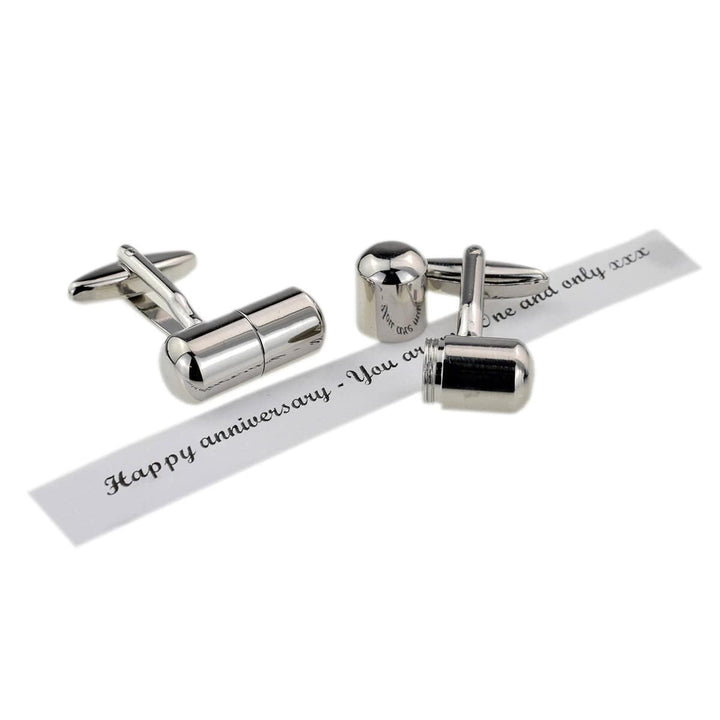 Cufflink Man Cufflinks Pill Capsule Cufflinks