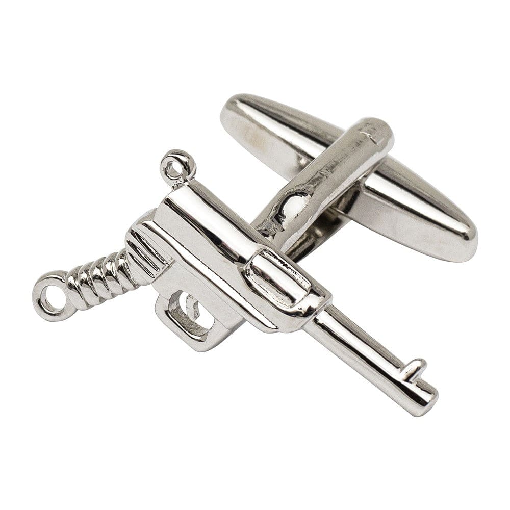 Cufflink Man Cufflinks Pistol Hand Gun Cufflinks