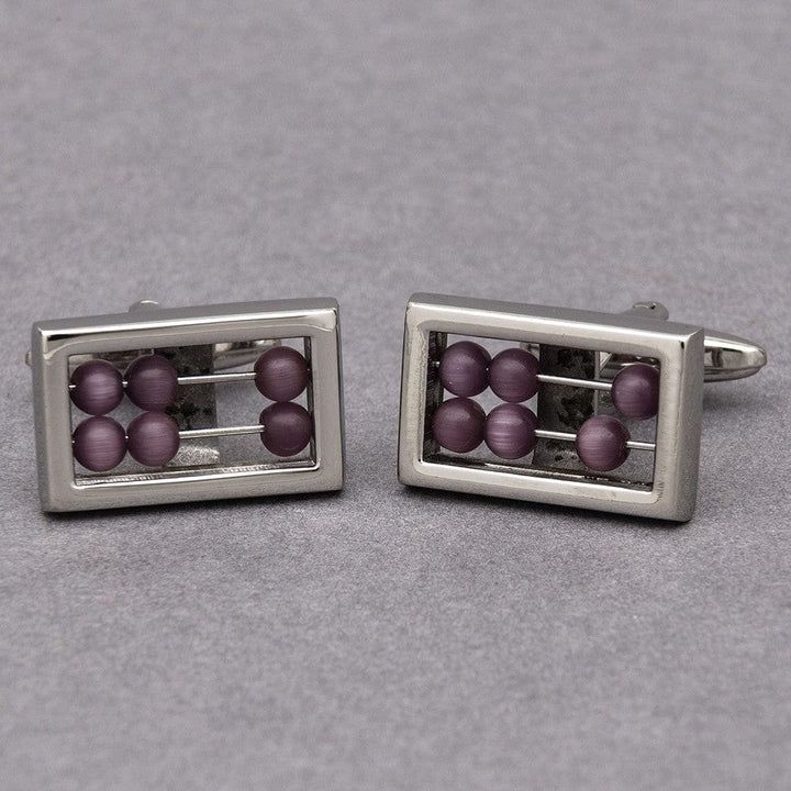 Cufflink Man Cufflinks Plum Abacus Cufflinks