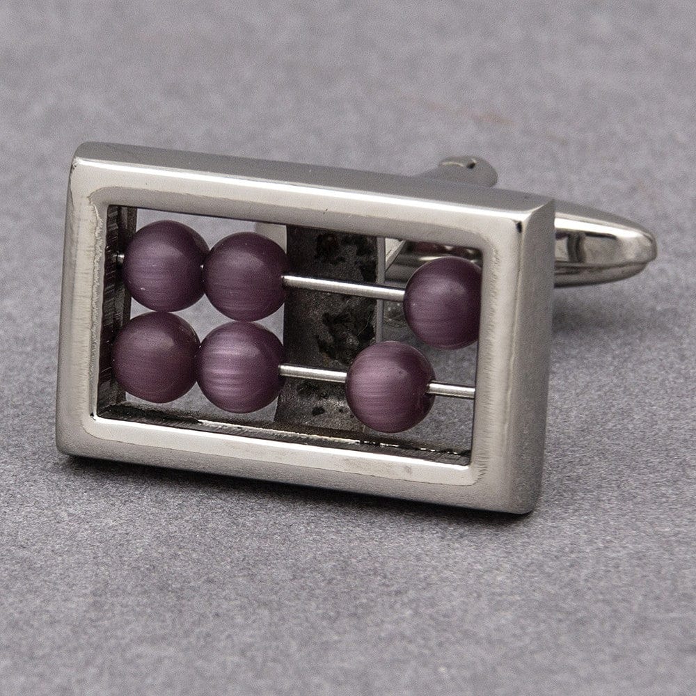 Cufflink Man Cufflinks Plum Abacus Cufflinks