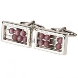 Cufflink Man Cufflinks Plum Abacus Cufflinks