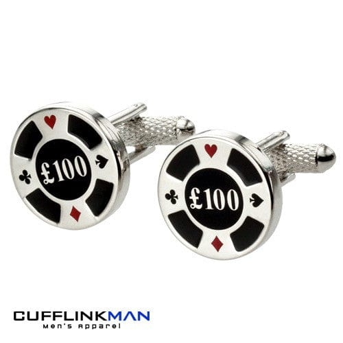 Cufflink Man Cufflinks Poker Chip Cufflinks