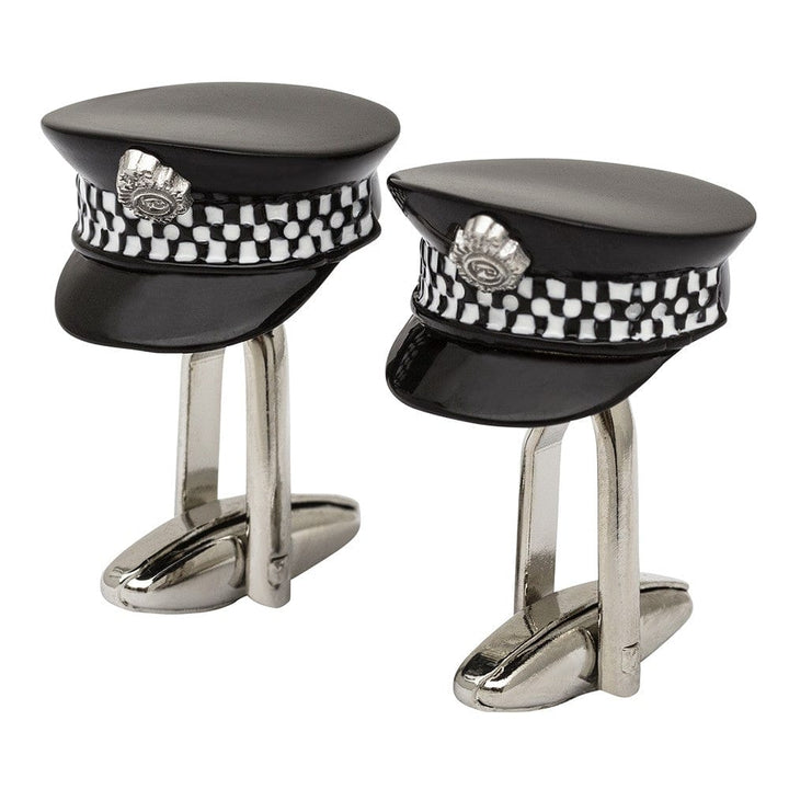 Cufflink Man Cufflinks Police Officers Hat Cufflinks