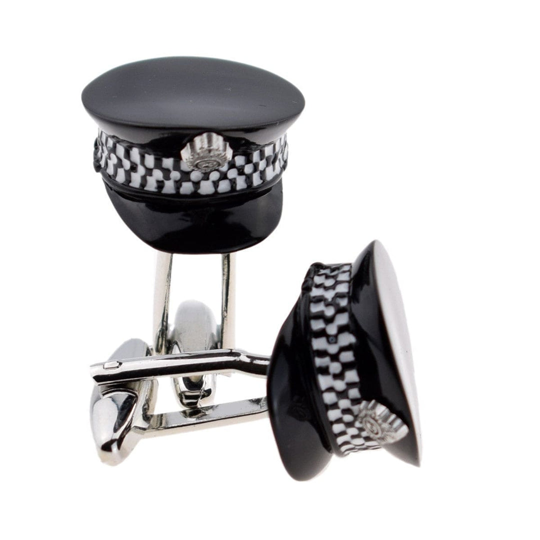 Cufflink Man Cufflinks Police Officers Hat Cufflinks