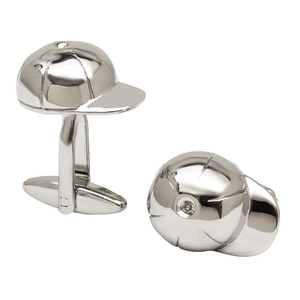 Cufflink Man Cufflinks Polished Jockeys Helmet Cufflinks