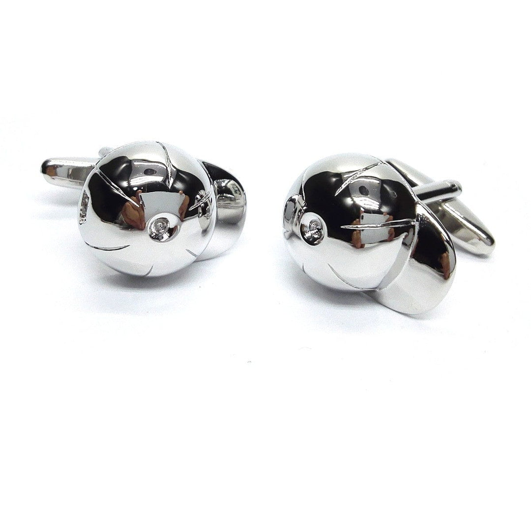 Cufflink Man Cufflinks Polished Jockeys Helmet Cufflinks