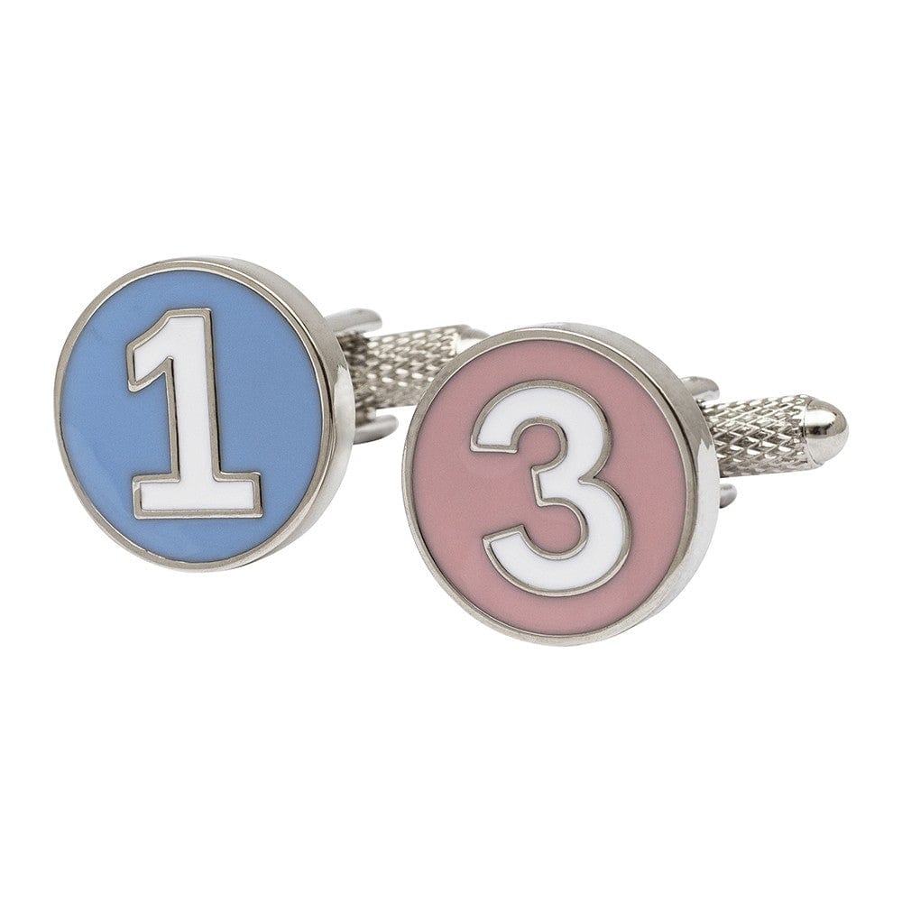 Cufflink Man Cufflinks Polo Number Cufflinks - 1 and 3