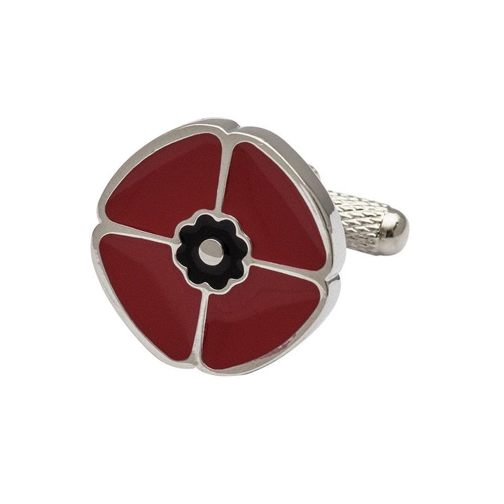 Cufflink Man Cufflinks Poppy Cufflinks - Remembrance Day