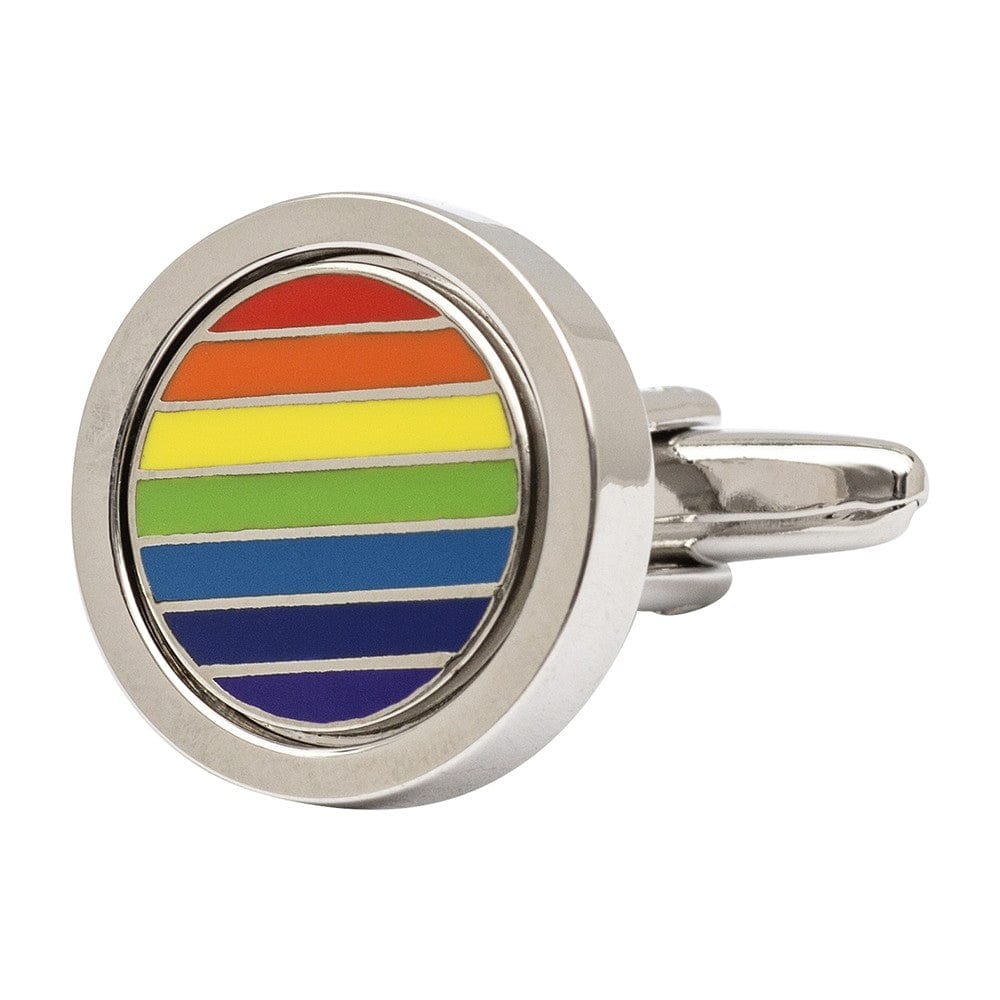 Cufflink Man Cufflinks Rainbow Pride Cufflinks