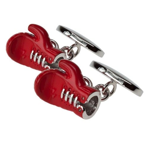 Cufflink Man Cufflinks Red Boxing Gloves Cufflinks