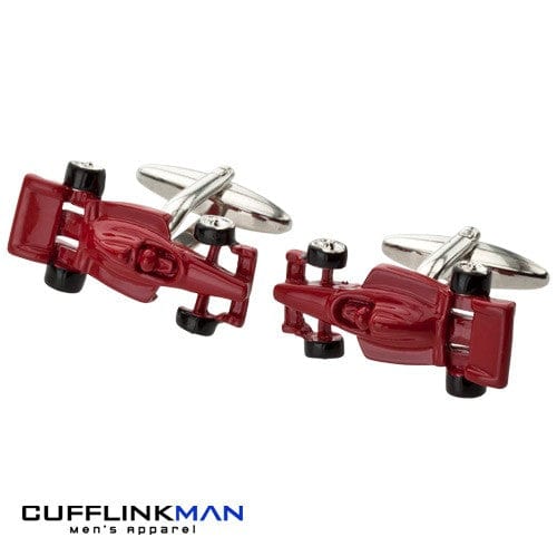 Cufflink Man Cufflinks Red F1 Racing Car Cufflinks