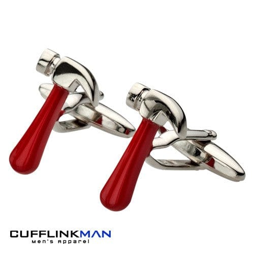 Cufflink Man Cufflinks Red Hammer Cufflinks