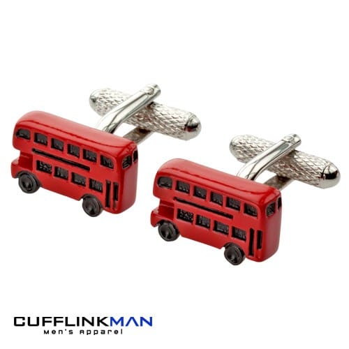 Cufflink Man Cufflinks Red London Bus Cufflinks