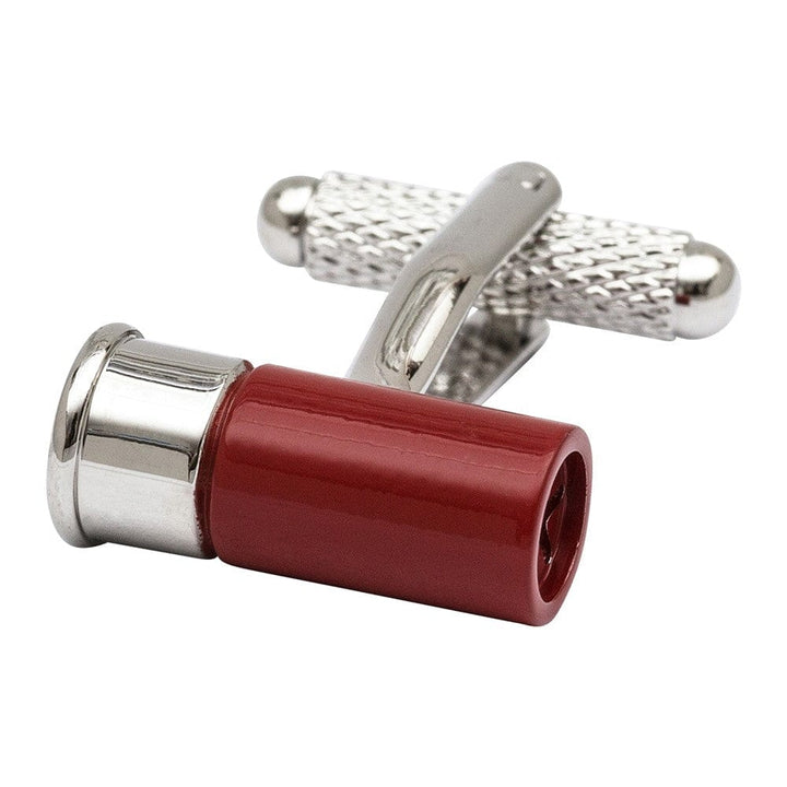 Cufflink Man Cufflinks Red Shotgun Cartridge Cufflinks