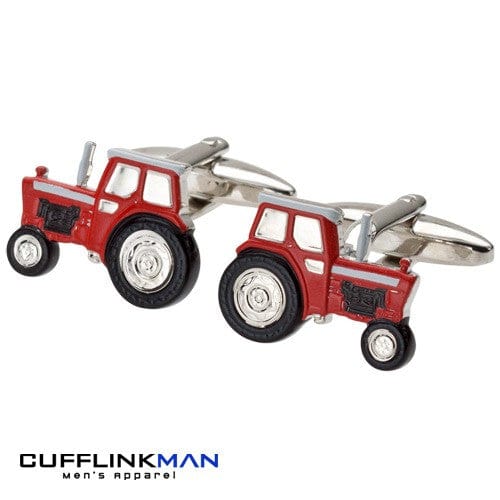 Cufflink Man Cufflinks Red Tractor Cufflinks