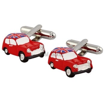 Cufflink Man Cufflinks Red Union Jack Mini Car Cufflinks