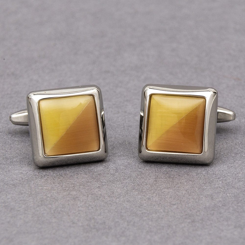 Cufflink Man Cufflinks Relativity Yellow Cufflinks