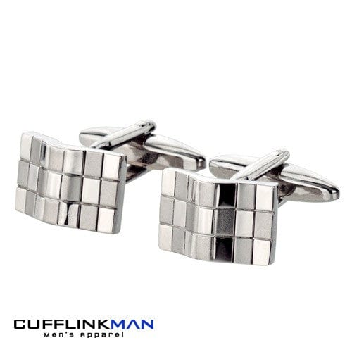 Cufflink Man Cufflinks Rippled Wave Cufflinks