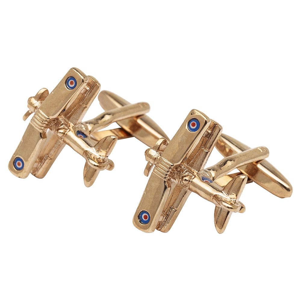 Cufflink Man Cufflinks Rose Gold Bi-Plane Cufflinks