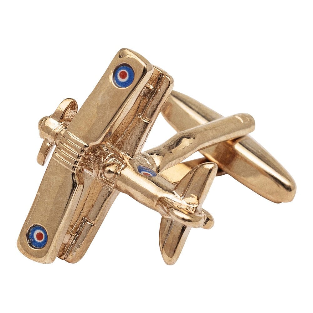 Cufflink Man Cufflinks Rose Gold Bi-Plane Cufflinks