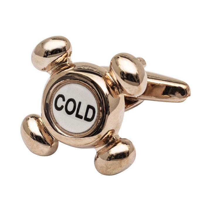 Cufflink Man Cufflinks Rose Gold Hot and Cold Taps Cufflinks